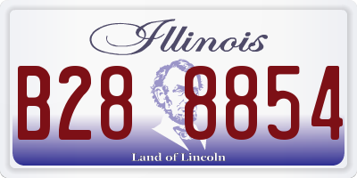 IL license plate B288854