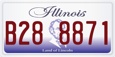 IL license plate B288871
