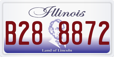 IL license plate B288872