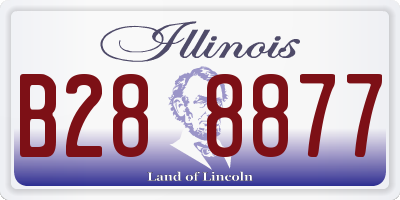 IL license plate B288877