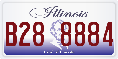 IL license plate B288884
