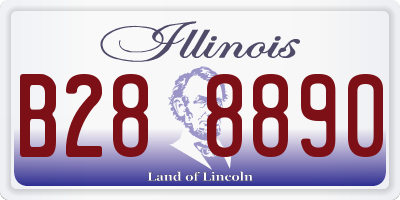 IL license plate B288890