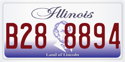 IL license plate B288894