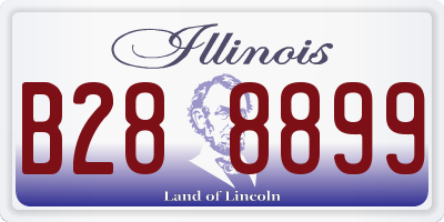 IL license plate B288899