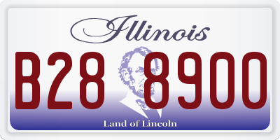 IL license plate B288900