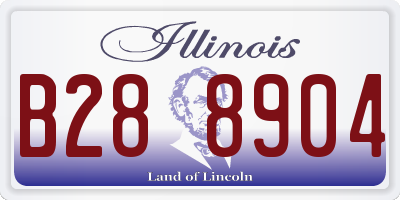IL license plate B288904