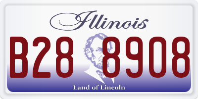 IL license plate B288908