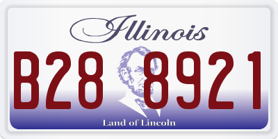 IL license plate B288921