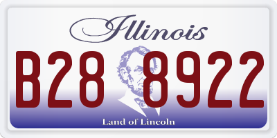 IL license plate B288922