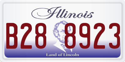 IL license plate B288923