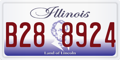 IL license plate B288924