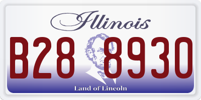 IL license plate B288930