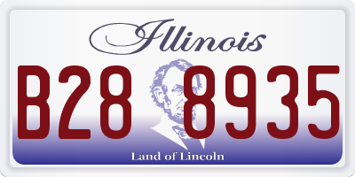 IL license plate B288935
