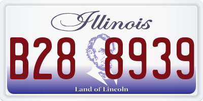 IL license plate B288939