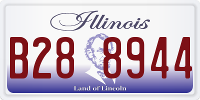 IL license plate B288944