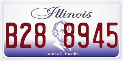 IL license plate B288945