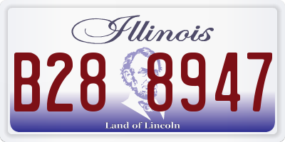 IL license plate B288947