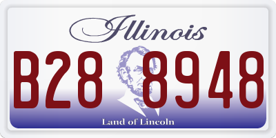 IL license plate B288948