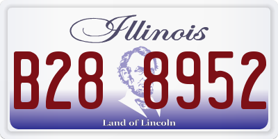 IL license plate B288952