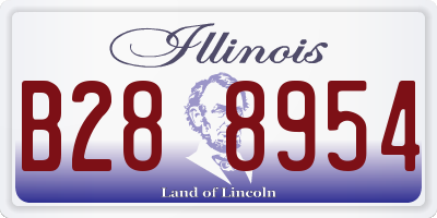 IL license plate B288954