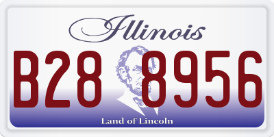 IL license plate B288956