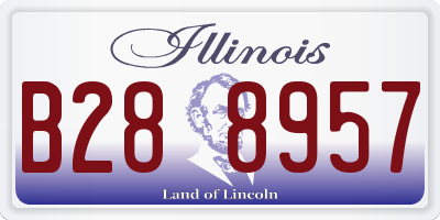 IL license plate B288957
