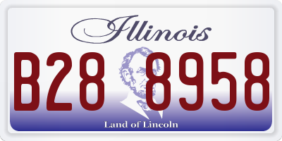 IL license plate B288958