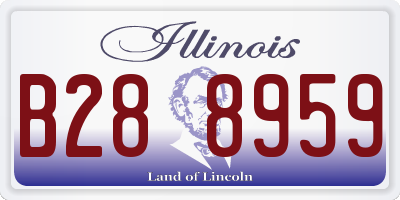 IL license plate B288959