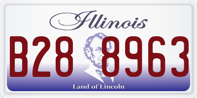 IL license plate B288963