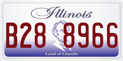 IL license plate B288966