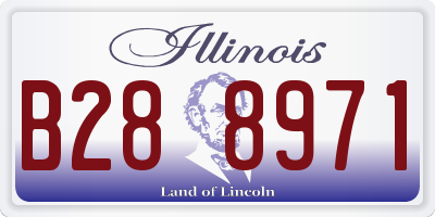 IL license plate B288971