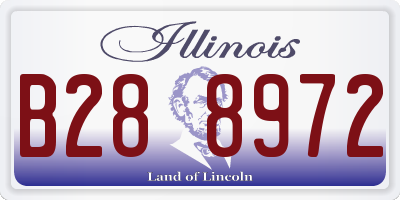 IL license plate B288972