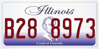 IL license plate B288973