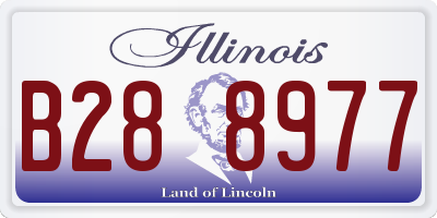 IL license plate B288977