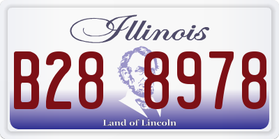 IL license plate B288978