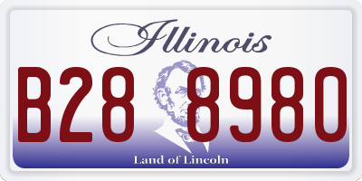 IL license plate B288980