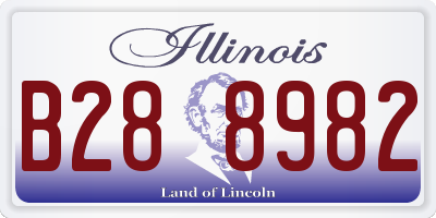 IL license plate B288982