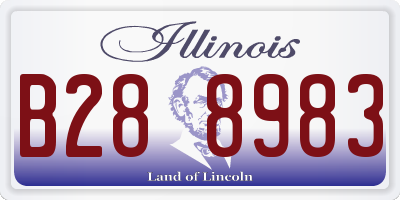 IL license plate B288983
