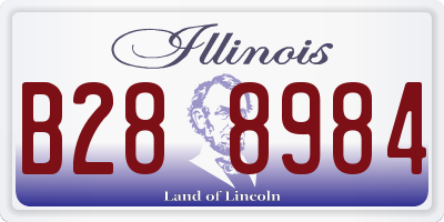 IL license plate B288984