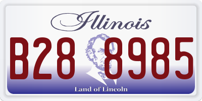 IL license plate B288985