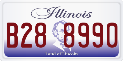 IL license plate B288990