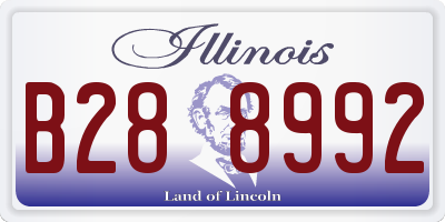 IL license plate B288992