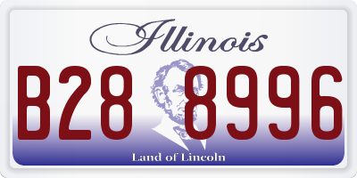 IL license plate B288996