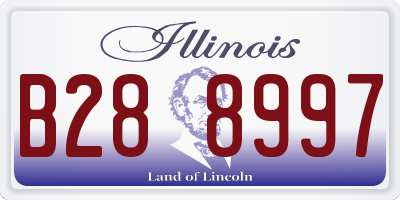 IL license plate B288997
