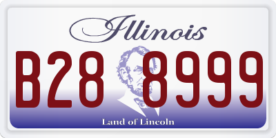 IL license plate B288999