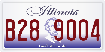 IL license plate B289004