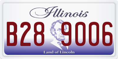 IL license plate B289006