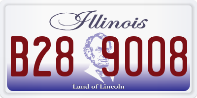 IL license plate B289008