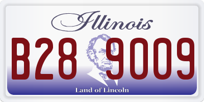 IL license plate B289009