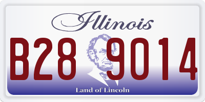 IL license plate B289014